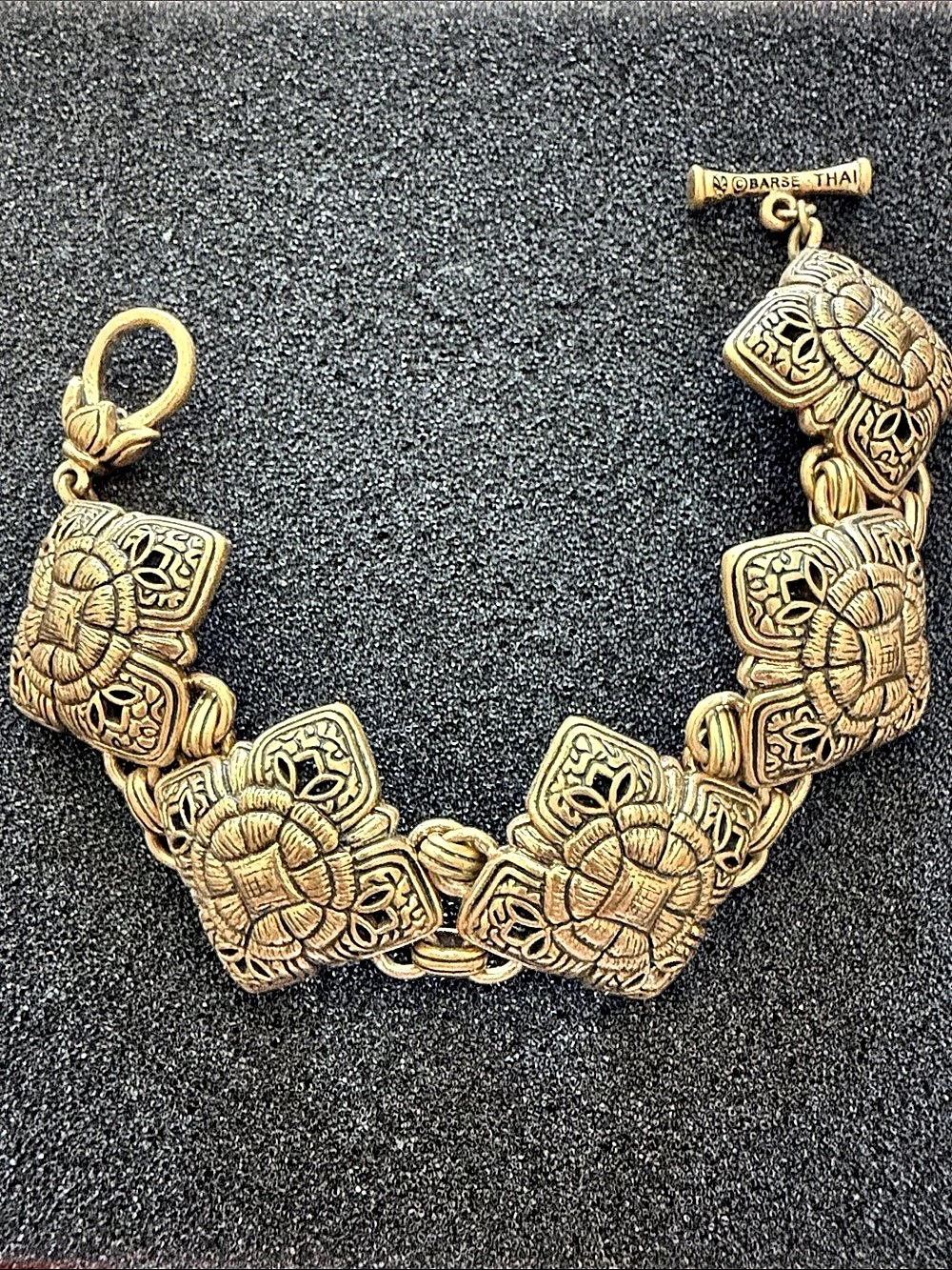 Barse Gold-Tone Statement Link Bracelet